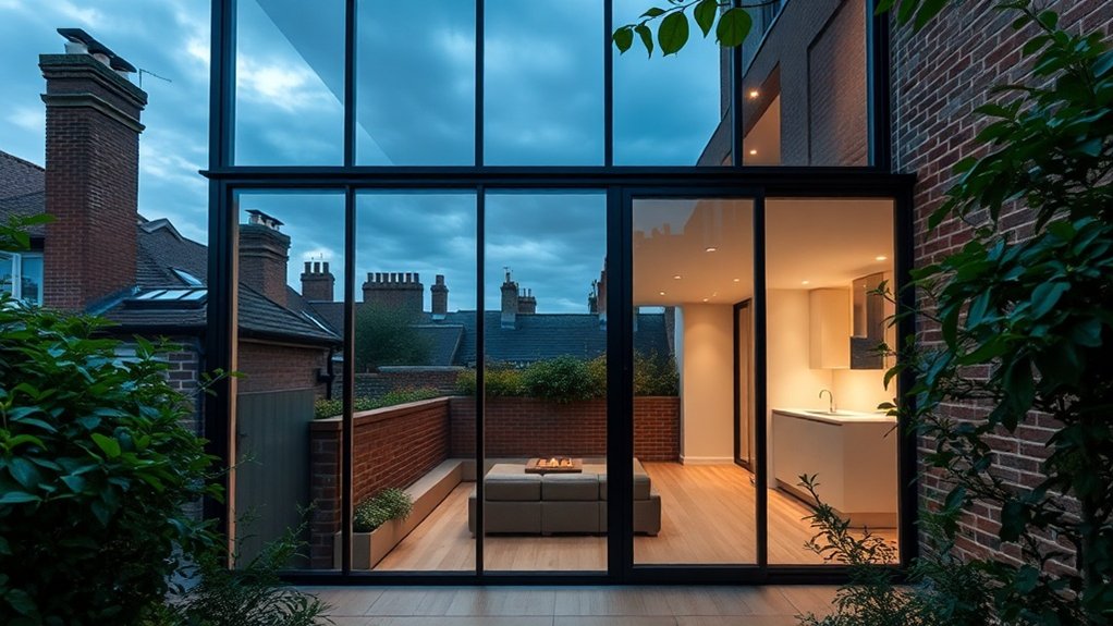 Glass Extension Walls Winchmore Hill